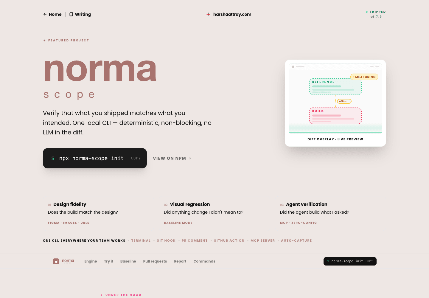 Norma — Product Page — Approved baseline